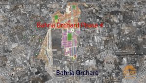 Bahria orchard 4 location map
